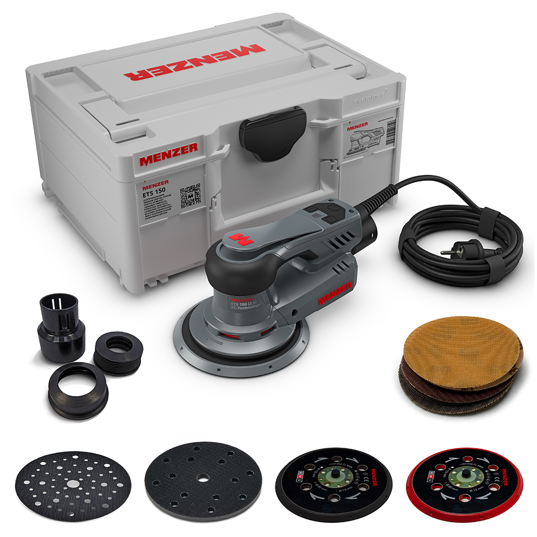 Exzenterschleifer MENZER ETS 150 2.5 inkl. MENZER systainer³ Transportkoffer