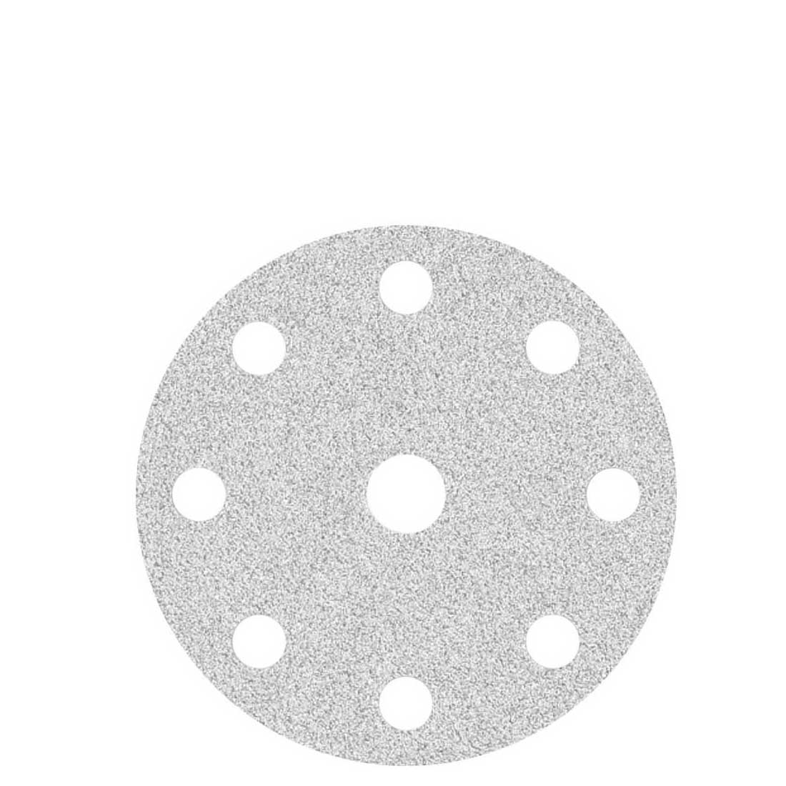 MioTools Klett-Schleifscheiben für Exzenterschleifer, K40–400, Ø 150 mm / 9-Loch / Korund mit Stearat